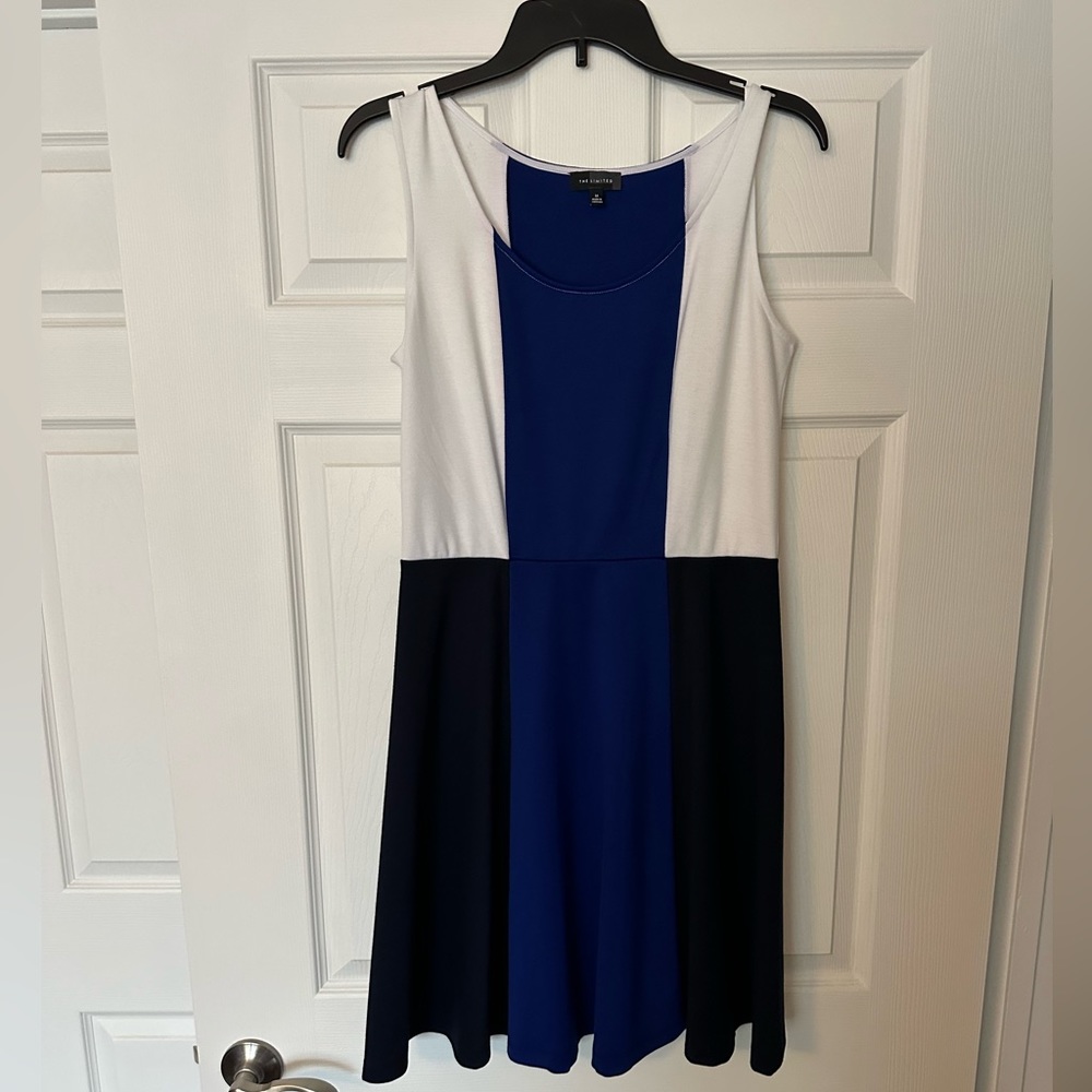 Blue and white summer dress. Brand is The Limited